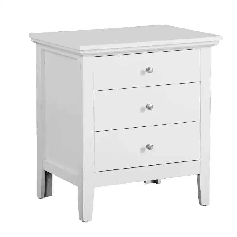 Comodino con cassetto, finitura in rovere resistente, 66 cm H x 61 cm L x 46 cm P