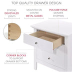 Comodino con cassetto, finitura in rovere resistente, 66 cm H x 61 cm L x 46 cm P