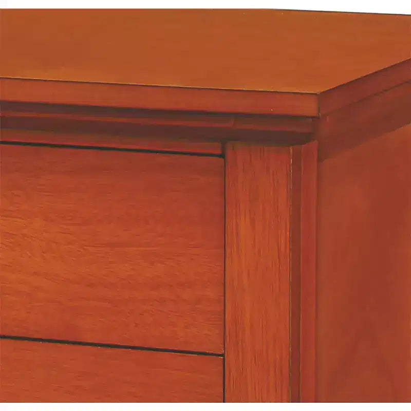 Comodino con cassetto, finitura in rovere resistente, 66 cm H x 61 cm L x 46 cm P