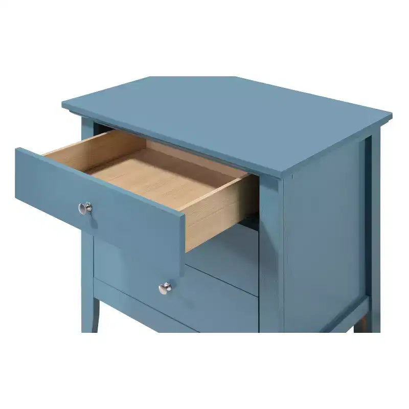Comodino con cassetto, finitura in rovere resistente, 66 cm H x 61 cm L x 46 cm P