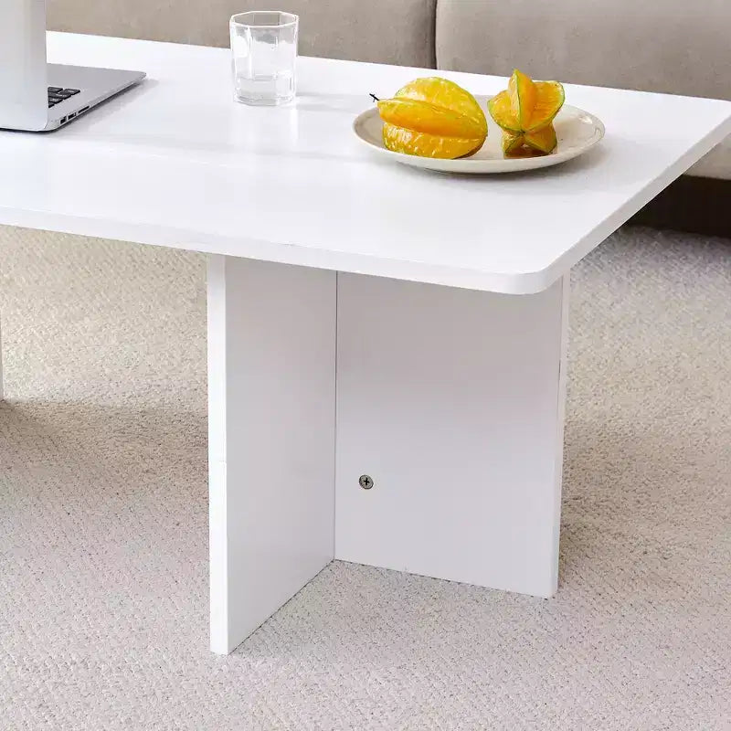 Moderno Tavolino da Caffè Pratico, Tavolino Laterale Multi-Superficie in MDF Ingegnerizzato, Finitura Antigraffio