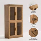 Mobile contenitore libreria con venature del legno per soggiorno, ufficio, camera da letto