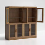 Mobile contenitore libreria con venature del legno per soggiorno, ufficio, camera da letto