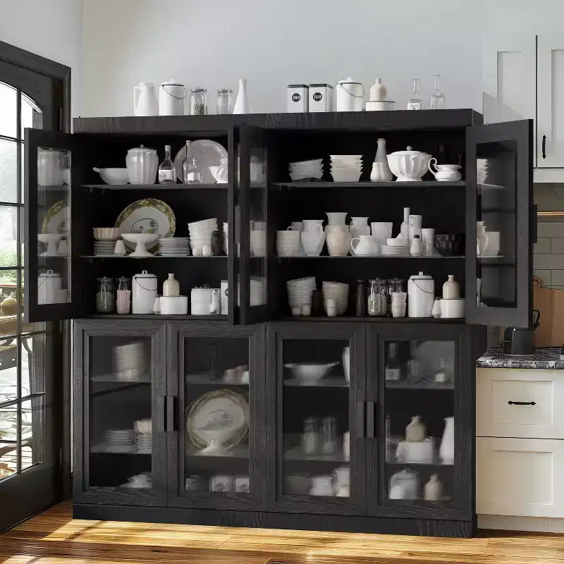Mobile contenitore libreria con venature del legno per soggiorno, ufficio, camera da letto
