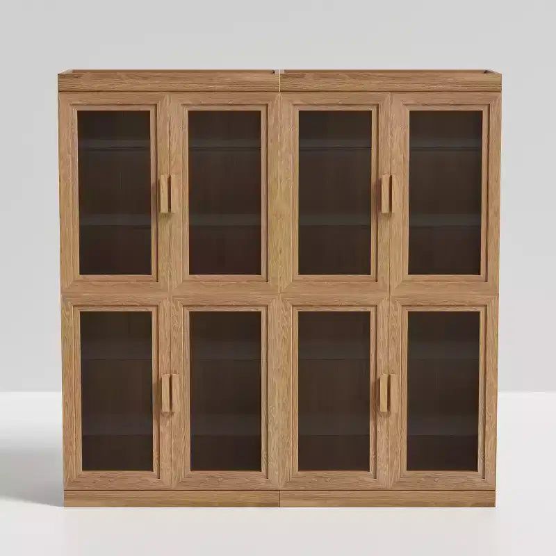 Mobile contenitore libreria con venature del legno per soggiorno, ufficio, camera da letto