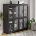 PexFix Wood Grain Storage Cabinet Bookshelf for Living Room Office Bedroom