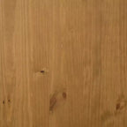 Tavolo da Bar Rettangolare 92x45x110 cm, Tavolo da Pub in Legno Massello di Pino Marrone con Contenitore