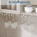 Dispensa da cucina alta 183 cm con 4 ante e 2 cassetti, portabottiglie, ripiano regolabile, bancone bar per caffè e vino