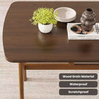 Tavolo da pranzo da 120 cm per 4-6 persone, tavolo da cucina in legno con robusta struttura in metallo, noce scuro