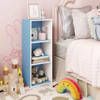 Scaffale decorativo a 3 cubi, libreria aperta, organizer per giocattoli, orizzontale o verticale