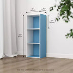 Scaffale decorativo a 3 cubi, libreria aperta, organizer per giocattoli, orizzontale o verticale