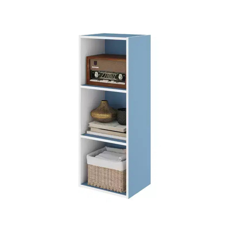 Scaffale decorativo a 3 cubi, libreria aperta, organizer per giocattoli, orizzontale o verticale