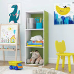 Scaffale decorativo a 3 cubi, libreria aperta, organizer per giocattoli, orizzontale o verticale