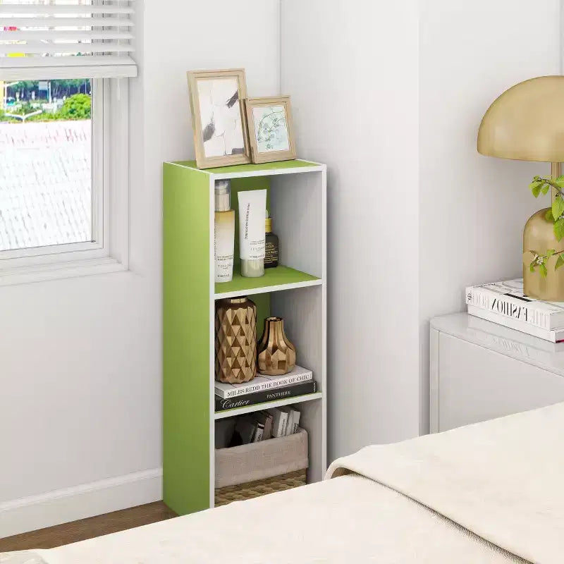 Scaffale decorativo a 3 cubi, libreria aperta, organizer per giocattoli, orizzontale o verticale