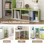 Scaffale decorativo a 3 cubi, libreria aperta, organizer per giocattoli, orizzontale o verticale