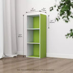 Scaffale decorativo a 3 cubi, libreria aperta, organizer per giocattoli, orizzontale o verticale