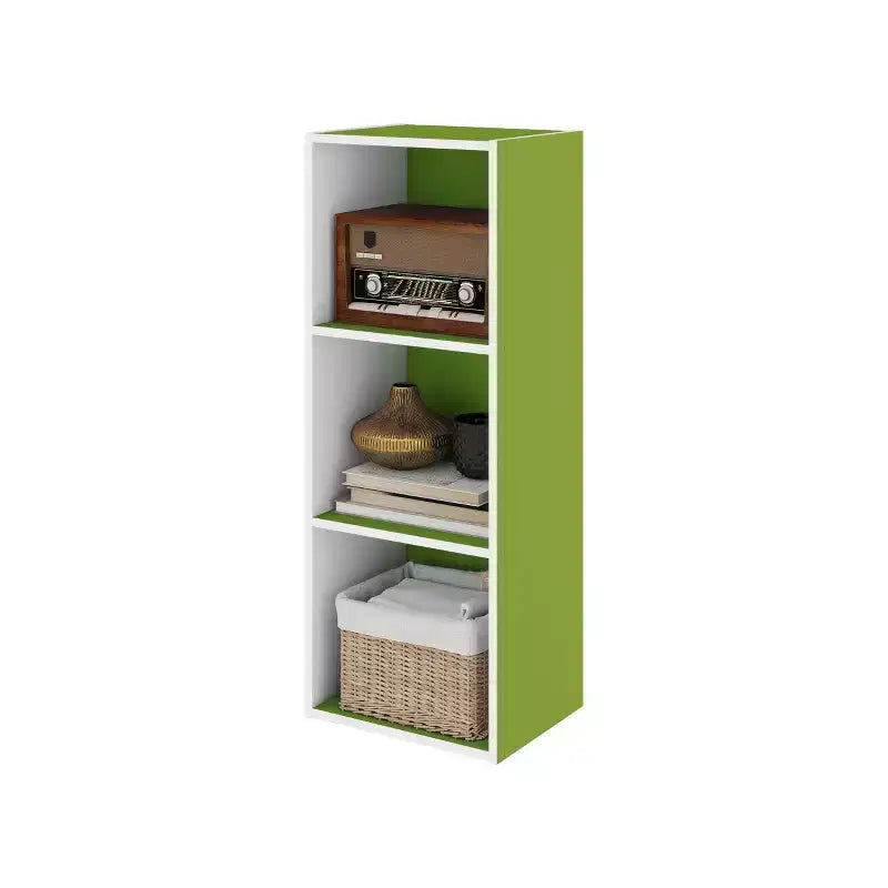 Scaffale decorativo a 3 cubi, libreria aperta, organizer per giocattoli, orizzontale o verticale