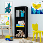 Scaffale decorativo a 3 cubi, libreria aperta, organizer per giocattoli, orizzontale o verticale