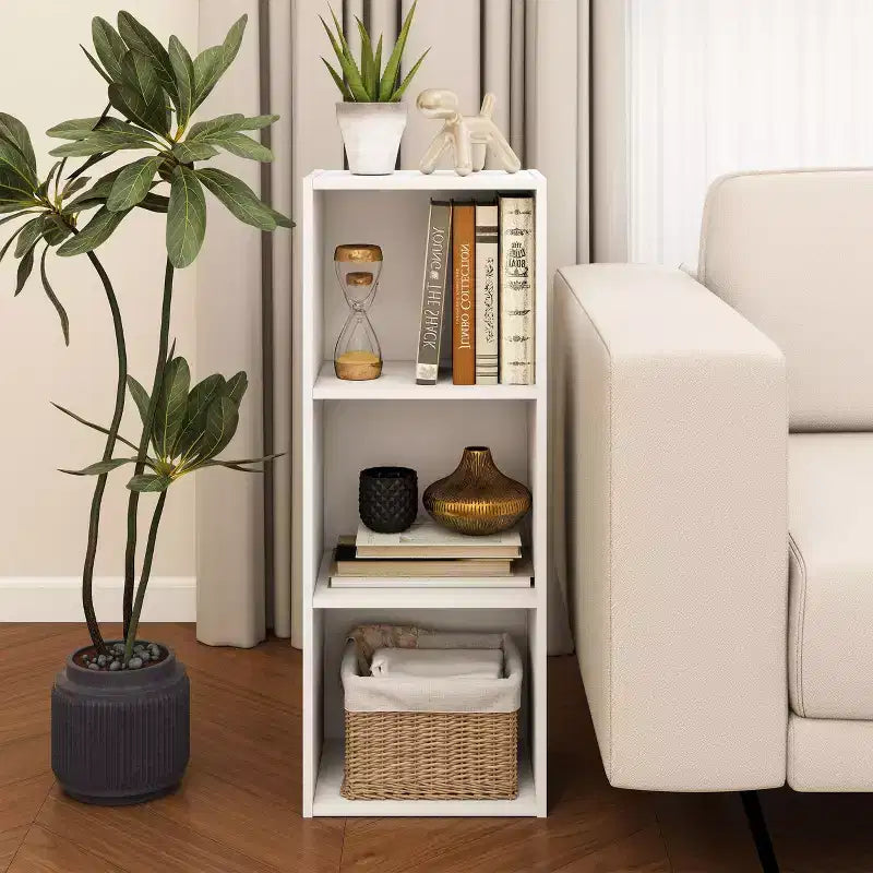 Scaffale decorativo a 3 cubi, libreria aperta, organizer per giocattoli, orizzontale o verticale