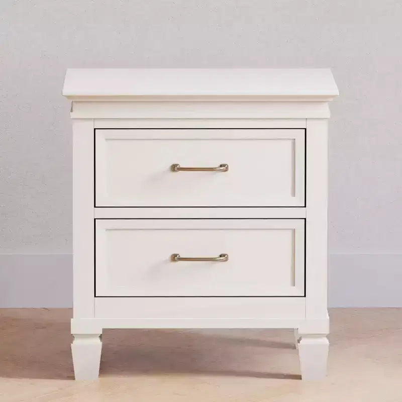 Comodino Assemblato, Bianco Caldo