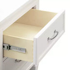 Comodino Assemblato, Bianco Caldo