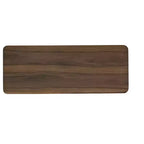 Consolle contemporanea in legno di gomma da 48" con ripiano portaoggetti