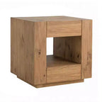 Tavolino Royal Hampton, 1 Ripiano Interno, Cassetti, Struttura in Legno di Rovere Marrone, 61 cm