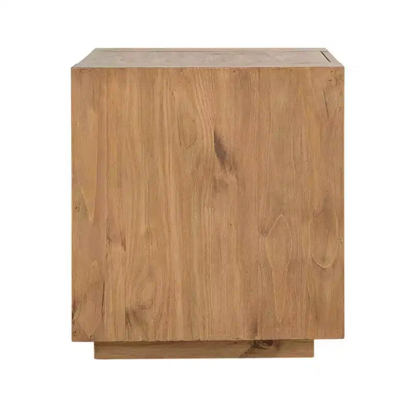 Tavolino Royal Hampton, 1 Ripiano Interno, Cassetti, Struttura in Legno di Rovere Marrone, 61 cm