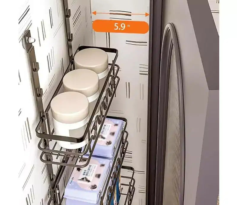 Scaffale organizer da appendere sopra la porta, scaffale in metallo a ripiani per dispensa, da appendere alla parete dietro la porta, organizer da appendere sopra la porta per la stanza