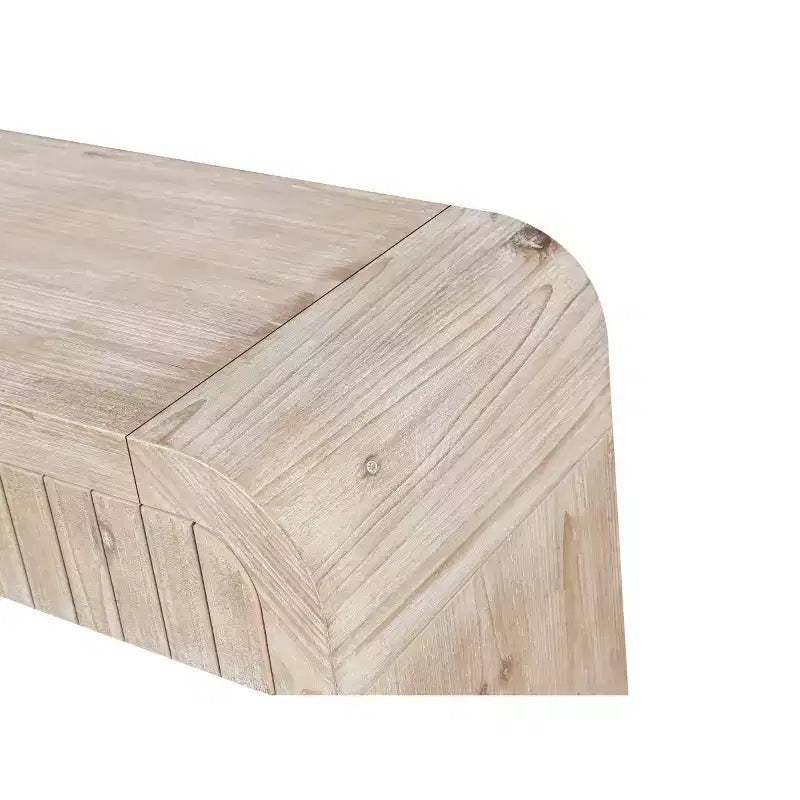 Consolle ingresso vintage con 59 cassetti, maniglie a scomparsa e design curvo, mobiletto per corridoio, soggiorno o sala da pranzo - Panipeachy