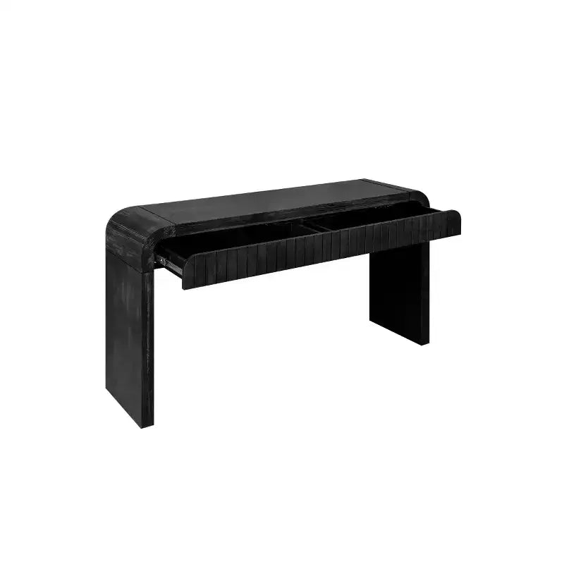 Consolle ingresso vintage con 59 cassetti, maniglie a scomparsa e design curvo, mobiletto per corridoio, soggiorno o sala da pranzo - Panipeachy