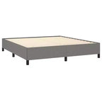 Struttura letto King Size, Letto a piattaforma imbottito grigio scuro, Nessuna rete a molle necessaria