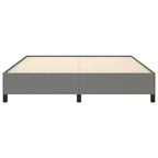 Struttura letto King Size, Letto a piattaforma imbottito grigio scuro, Nessuna rete a molle necessaria
