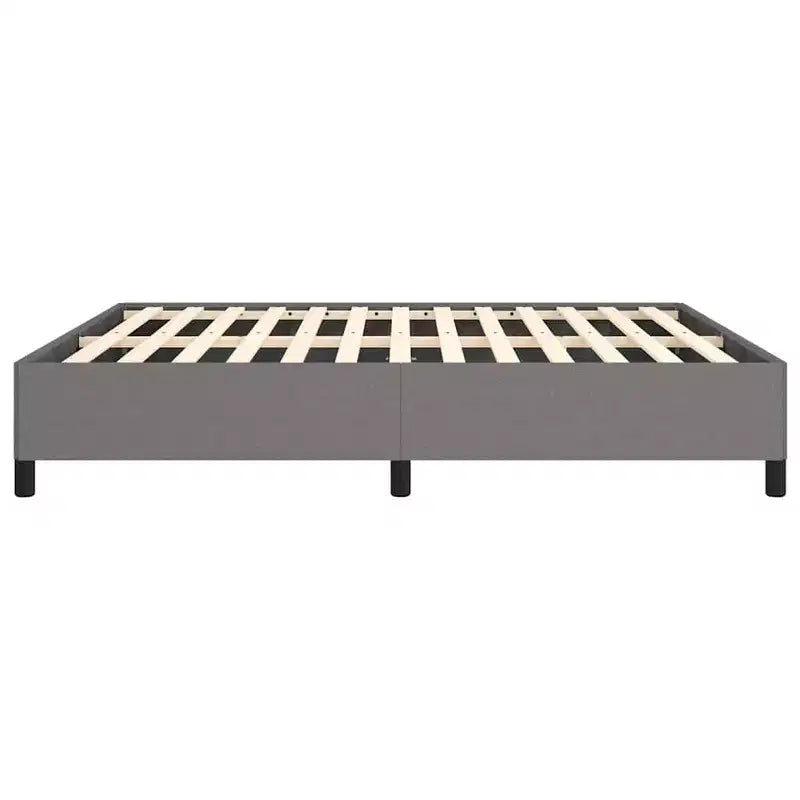 Struttura letto King Size, Letto a piattaforma imbottito grigio scuro, Nessuna rete a molle necessaria