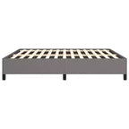 Struttura letto King Size, Letto a piattaforma imbottito grigio scuro, Nessuna rete a molle necessaria