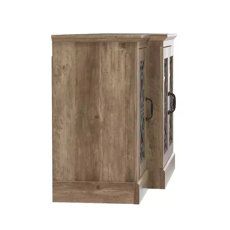 Madia a 4 ante con vano a giorno a specchio, 60,4"L x 18,2"P x 29,3"H