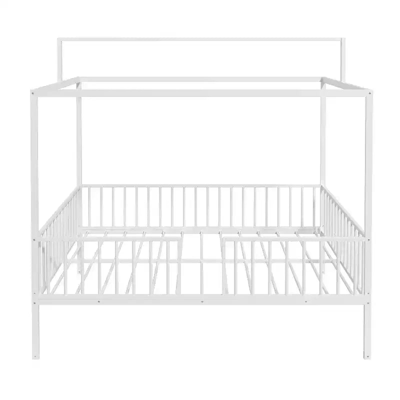 Letto a capanna 3 in 1 moderno e minimalista con telaio a baldacchino e robuste doghe in metallo