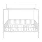 Letto a capanna 3 in 1 moderno e minimalista con telaio a baldacchino e robuste doghe in metallo