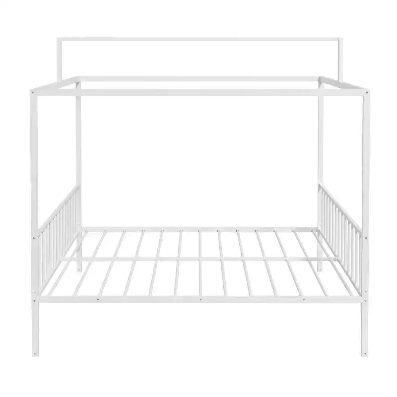 Letto a capanna 3 in 1 moderno e minimalista con telaio a baldacchino e robuste doghe in metallo