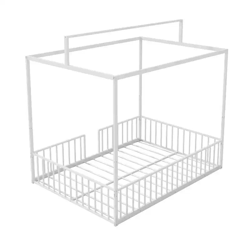 Letto a capanna 3 in 1 moderno e minimalista con telaio a baldacchino e robuste doghe in metallo
