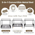 Letto a capanna 3 in 1 moderno e minimalista con telaio a baldacchino e robuste doghe in metallo