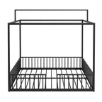Letto a capanna 3 in 1 moderno e minimalista con telaio a baldacchino e robuste doghe in metallo