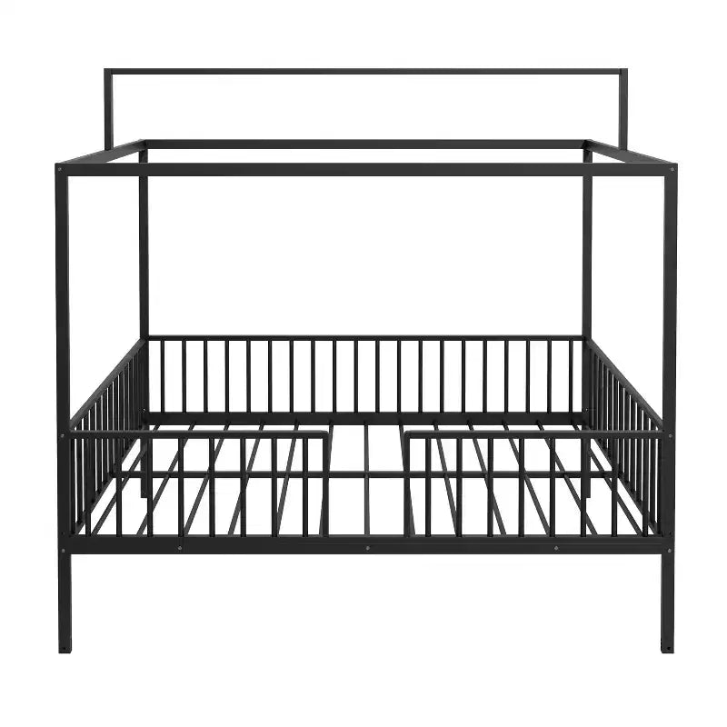 Letto a capanna 3 in 1 moderno e minimalista con telaio a baldacchino e robuste doghe in metallo