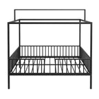 Letto a capanna 3 in 1 moderno e minimalista con telaio a baldacchino e robuste doghe in metallo