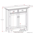 Mobile Contenitore da Ingresso Transizionale in Legno Massello Larghezza 91 cm, Marrone Rustico Naturale Invecchiato