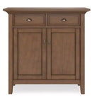 Mobile Contenitore da Ingresso Transizionale in Legno Massello Larghezza 91 cm, Marrone Rustico Naturale Invecchiato