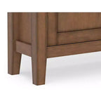 Mobile Contenitore da Ingresso Transizionale in Legno Massello Larghezza 91 cm, Marrone Rustico Naturale Invecchiato