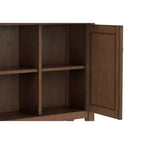 Mobile Contenitore da Ingresso Transizionale in Legno Massello Larghezza 91 cm, Marrone Rustico Naturale Invecchiato