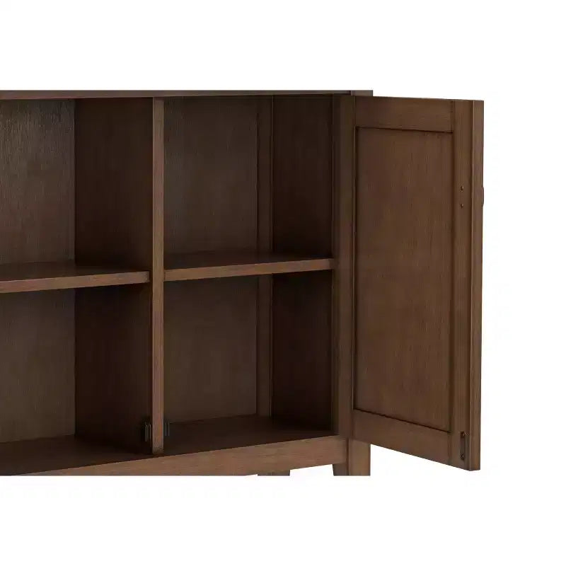 Mobile Contenitore da Ingresso Transizionale in Legno Massello Larghezza 91 cm, Marrone Rustico Naturale Invecchiato