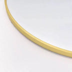 Specchio ad arco a figura intera da 147 cm, specchio da terra dorato con supporto, specchio da parete indipendente per camera da letto e spogliatoio
